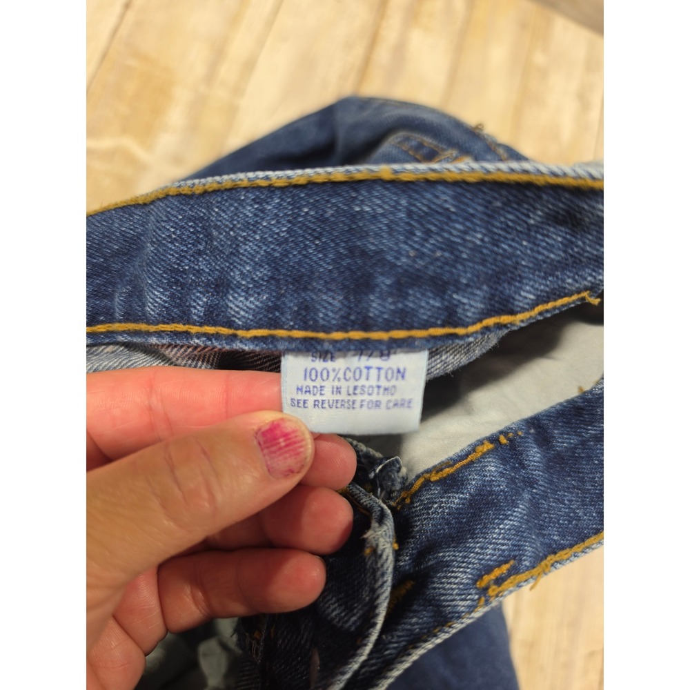 Invisible Womens High Waisted Mom Jeans Dark Wash Tapered Leg Blue Size 7/8 READ - Picture 7 of 8